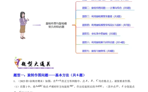 专题05旋转作图与旋转模型几何综合题（考题猜想，7种热考题型）教师版_初中数学_九年级数学上册（人教版）_期末专项复习-U276_2025版