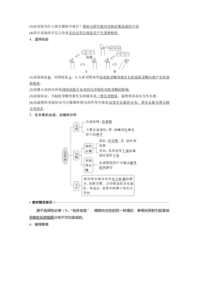 2023年高考生物一轮复习（新人教新高考）第8单元第8课时　植物生长素及其生理作用_新高考复习资料_2023年新高考复习资料_一轮复习_2023年新高考大一轮复习讲义