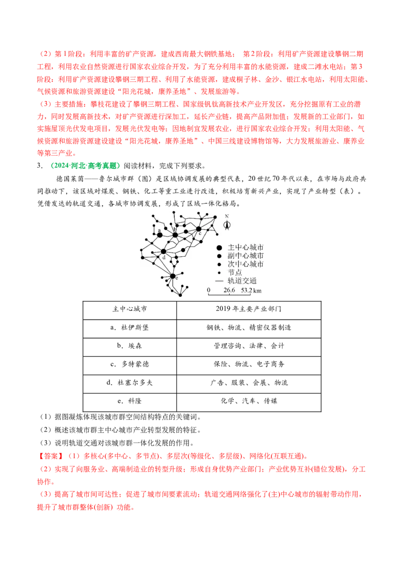 专题22城乡空间结构变化及城镇化过程相关题型分析（解析版）_2025年新高考资料_二轮复习_01高考语文等多个文件_2025年高三地理高考二轮复习专项提升_题型专练