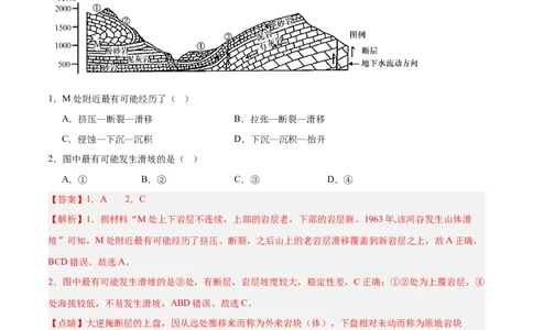 考点巩固卷07自然灾害及其防治（解析版）_新高考复习资料_2024年新高考复习资料_一轮复习资料_完2024年高考地理一轮复习考点通关卷（新高考）_考点巩固卷