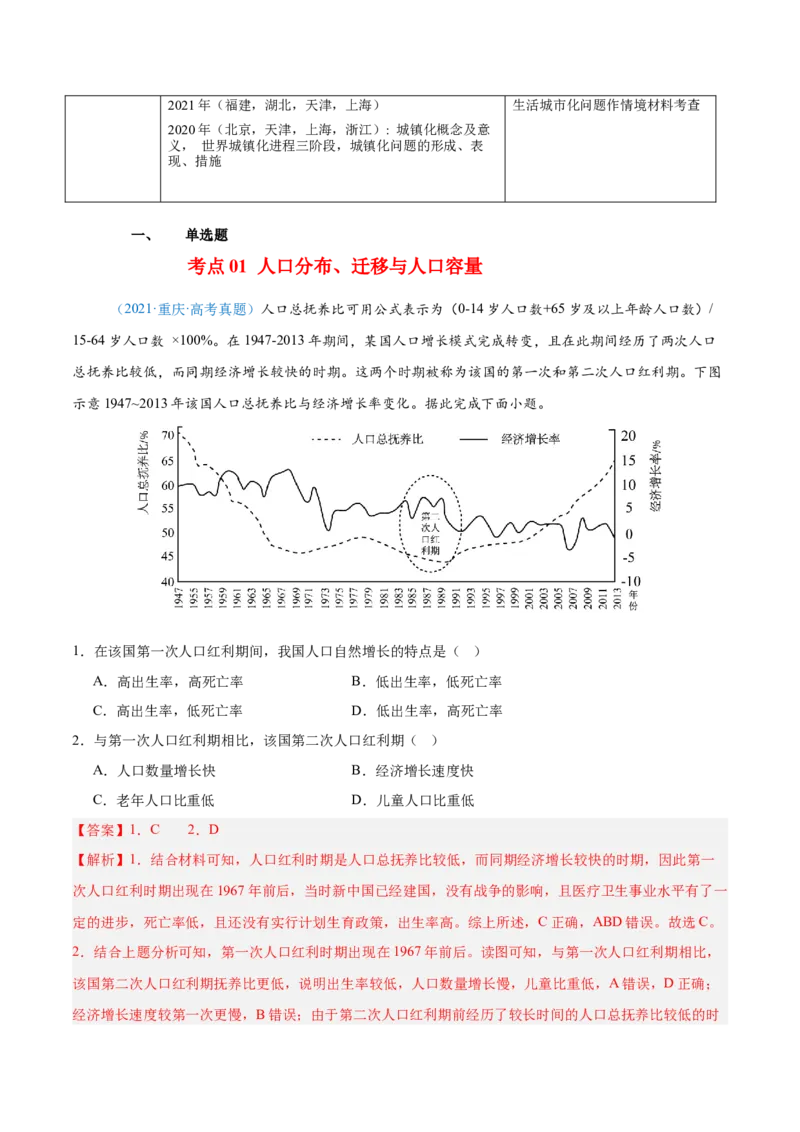 专题08-解析版_2025年新高考资料_二轮复习_01高考语文等多个文件_2025年高三地理高考二轮复习专项提升_真题演练