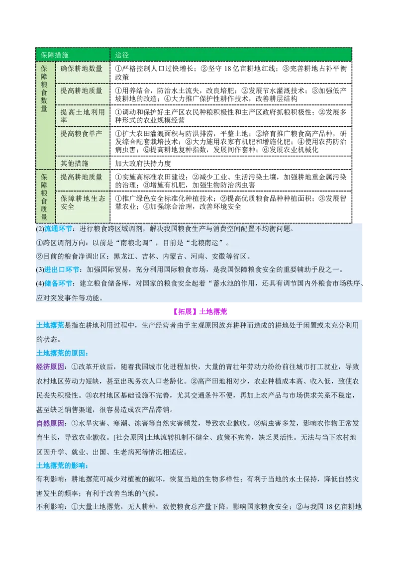 专题11资源、环境与国家安全（讲义）（解析版）_2025年新高考资料_二轮复习_01高考语文等多个文件_上好课2025年高考地理二轮复习讲练测（新高考通用）_第一部分专题突破