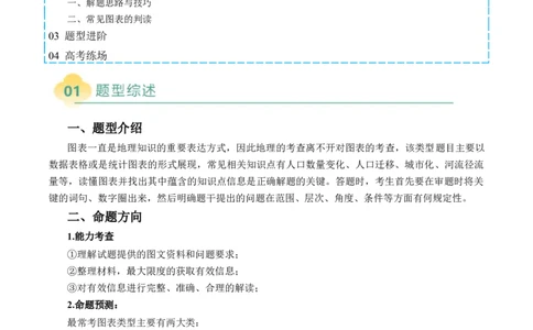 专题09&ldquo;统计图表型&rdquo;选择题答题技巧（原卷版）_2025年新高考资料_二轮复习_01高考语文等多个文件_2025年高三地理高考二轮复习专项提升_题型专练