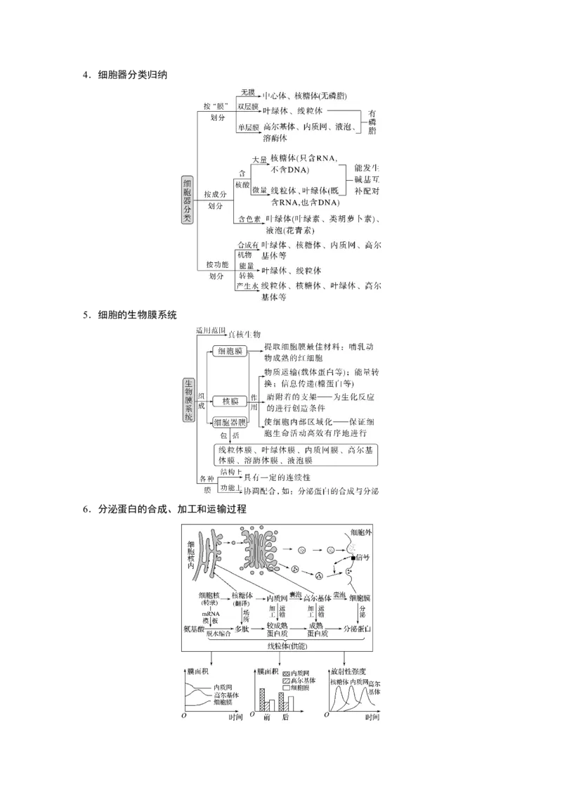 2023年高考生物二轮复习（全国版）第1篇专题突破专题1考点3　细胞的类型、结构和功能_通用版（老高考）复习资料_2023年复习资料_二轮复习_2023年高考生物二轮复习讲义+课件（全国版）