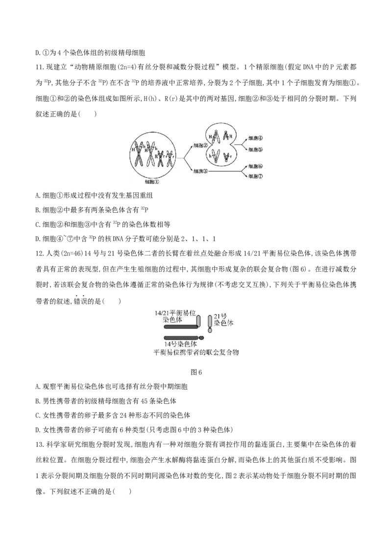 押题点08细胞的生命历程（原卷版）_2024年新高考资料_5.2024三轮冲刺_备战2024年高考生物临考题号押题（辽宁、黑龙江、吉林专用）322857720