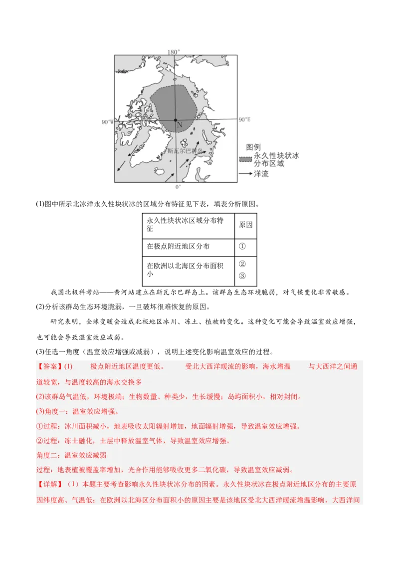 专题14世界地理和中国地理-解析版_2025年新高考资料_二轮复习_2025年高三地理高考二轮复习专项提升（新高考通用）3405802_真题演练