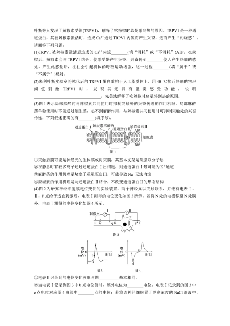 2023年高考生物二轮复习（全国版）第3篇考前特训专项三(三)个体稳态_通用版（老高考）复习资料_2023年复习资料_二轮复习_2023年高考生物二轮复习讲义+课件（全国版）