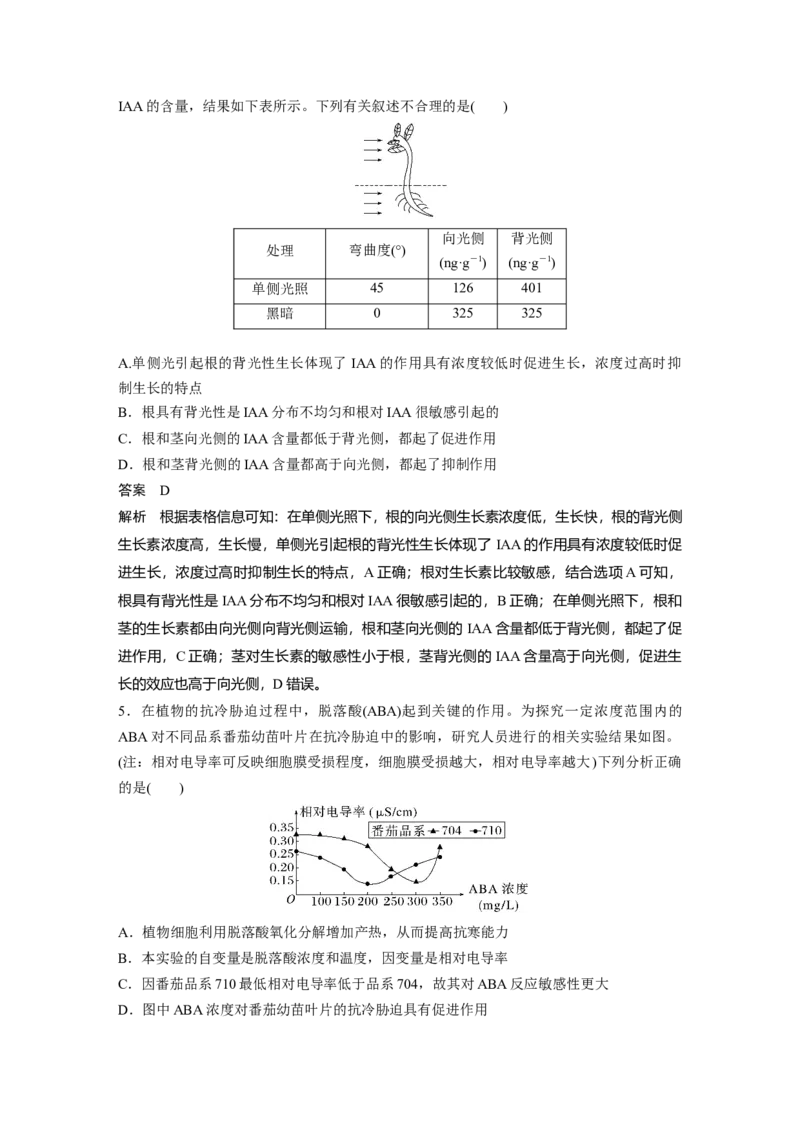 2023年高考生物一轮复习（新人教新高考）第8单元微专题九　植物激素调节的相关实验探究_新高考复习资料_2023年新高考复习资料_一轮复习_2023年新高考大一轮复习讲义