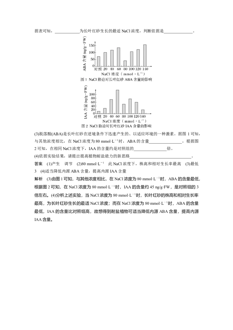 2023年高考生物一轮复习（新人教新高考）第8单元微专题九　植物激素调节的相关实验探究_新高考复习资料_2023年新高考复习资料_一轮复习_2023年新高考大一轮复习讲义