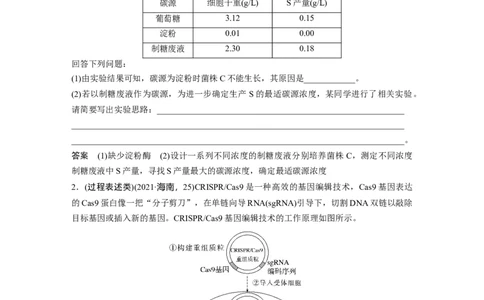 2023年高考生物二轮复习（全国版）第1篇专题突破专题9语言表达(七)　生物工程中相关原理、过程分析_通用版（老高考）复习资料_2023年复习资料_二轮复习