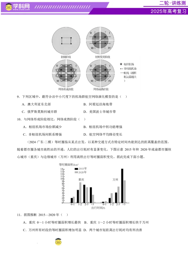 专题10交通、工程建设、国际合作（练习）（原卷版）(1)_2025年新高考资料_二轮复习_上好课2025年高考地理二轮复习讲练测（新高考通用）3381954