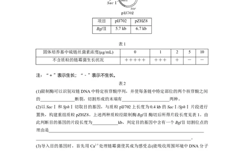 第10单元　课时练6　基因工程的基本工具和基本操作程序_2024年新高考资料_1.2024一轮复习_2024年高考生物一轮复习讲义（新人教版）_学生版在此文件夹_一轮复习69练