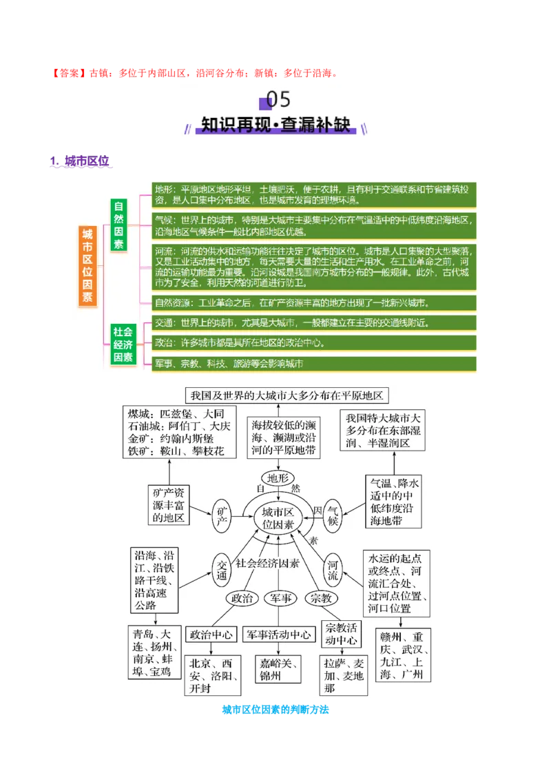 专题08人口与城市（讲义）（解析版）_2025年新高考资料_二轮复习_01高考语文等多个文件_2025年高三地理高考二轮复习专项提升_二轮讲义