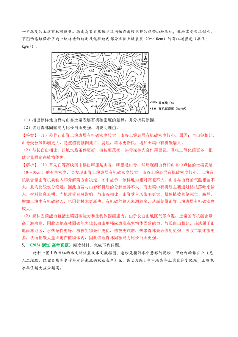 专题20土壤热点问题描述的方法技巧（解析版）_2025年新高考资料_二轮复习_01高考语文等多个文件_2025年高考地理二轮热点题型归纳与变式演练（新高考通用）