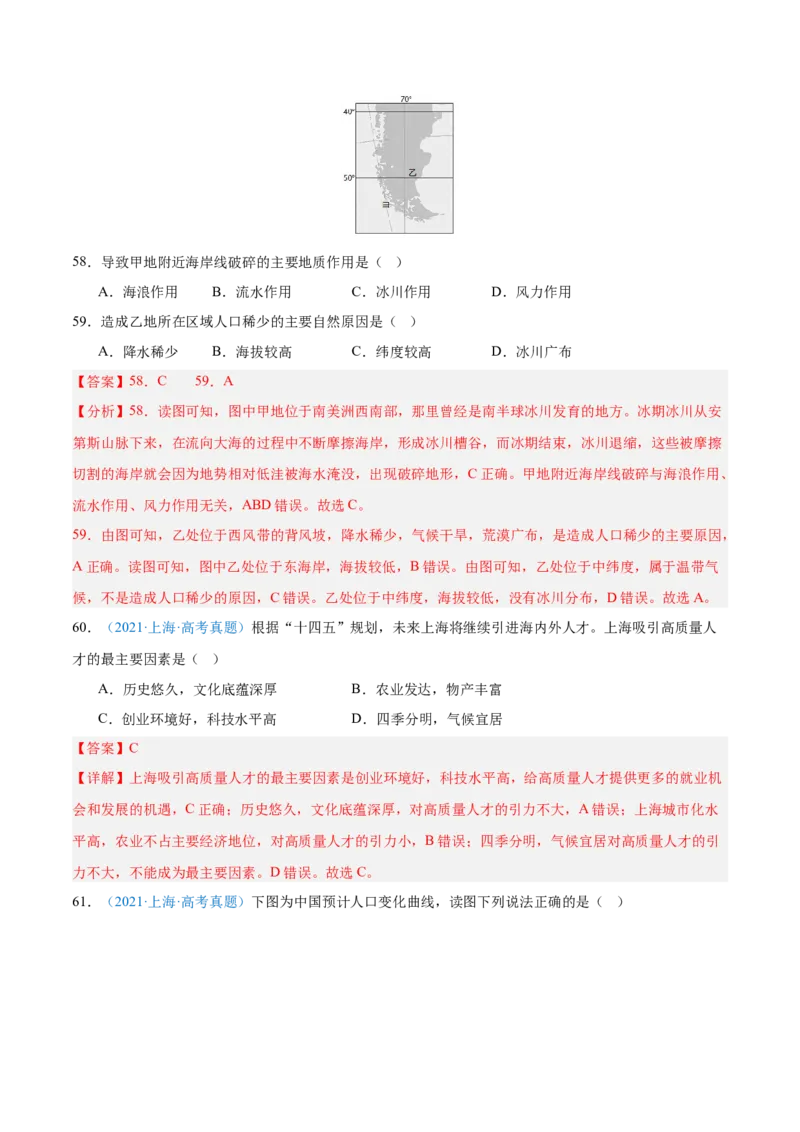 专题08-解析版_2025年新高考资料_二轮复习_2025年高三地理高考二轮复习专项提升（新高考通用）3405802_真题演练