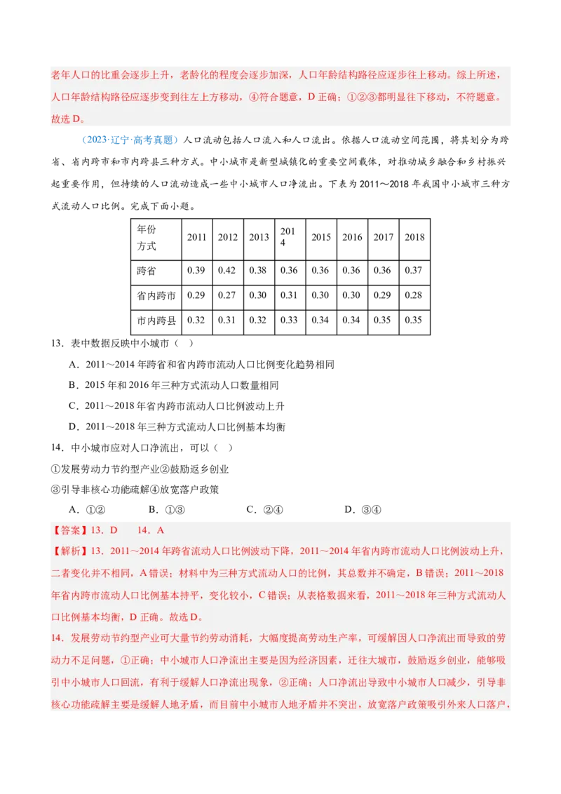 专题08-解析版_2025年新高考资料_二轮复习_2025年高三地理高考二轮复习专项提升（新高考通用）3405802_真题演练