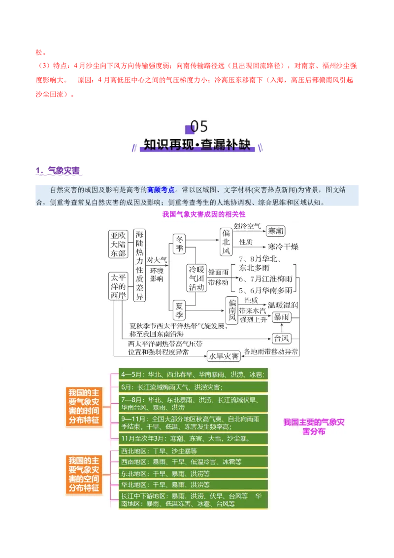 专题07自然灾害（讲义）（解析版）_2025年新高考资料_二轮复习_01高考语文等多个文件_上好课2025年高考地理二轮复习讲练测（新高考通用）_第一部分专题突破