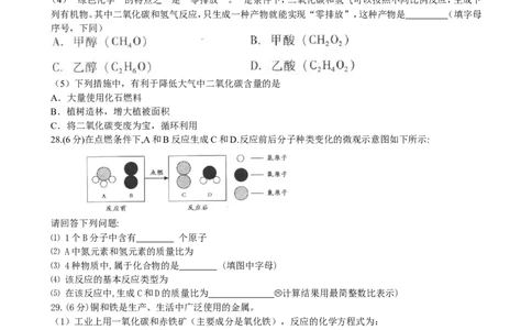 北京市2009年度中考化学真题与答案_5.2015-2025年中考化学_2.化学中考真题2015-2024年_地区卷_北京化学05-21