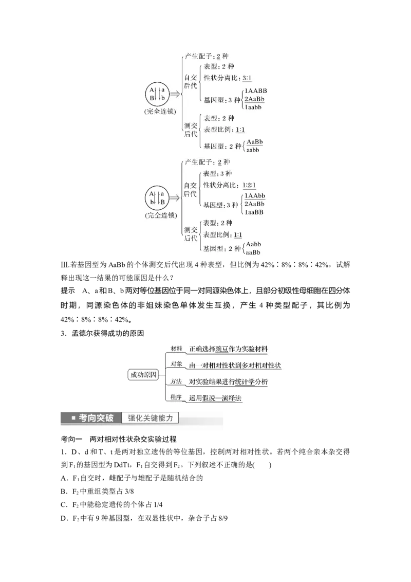 2023年高考生物一轮复习（新人教新高考）第5单元第3课时　自由组合定律的发现及应用_新高考复习资料_2023年新高考复习资料_一轮复习_2023年新高考大一轮复习讲义