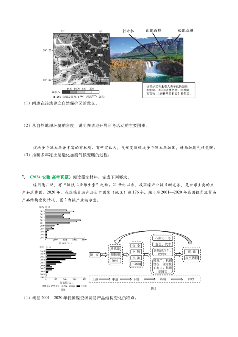 专题12高中地理综合题答题策略（原卷版）_2025年新高考资料_二轮复习_2025年高考地理二轮热点题型归纳与变式演练（新高考通用）3401687