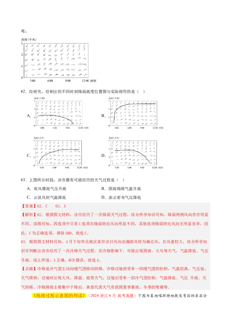 专题04图表攻略（练习）（解析版）_2025年新高考资料_二轮复习_上好课2025年高考地理二轮复习讲练测（新高考通用）3381954