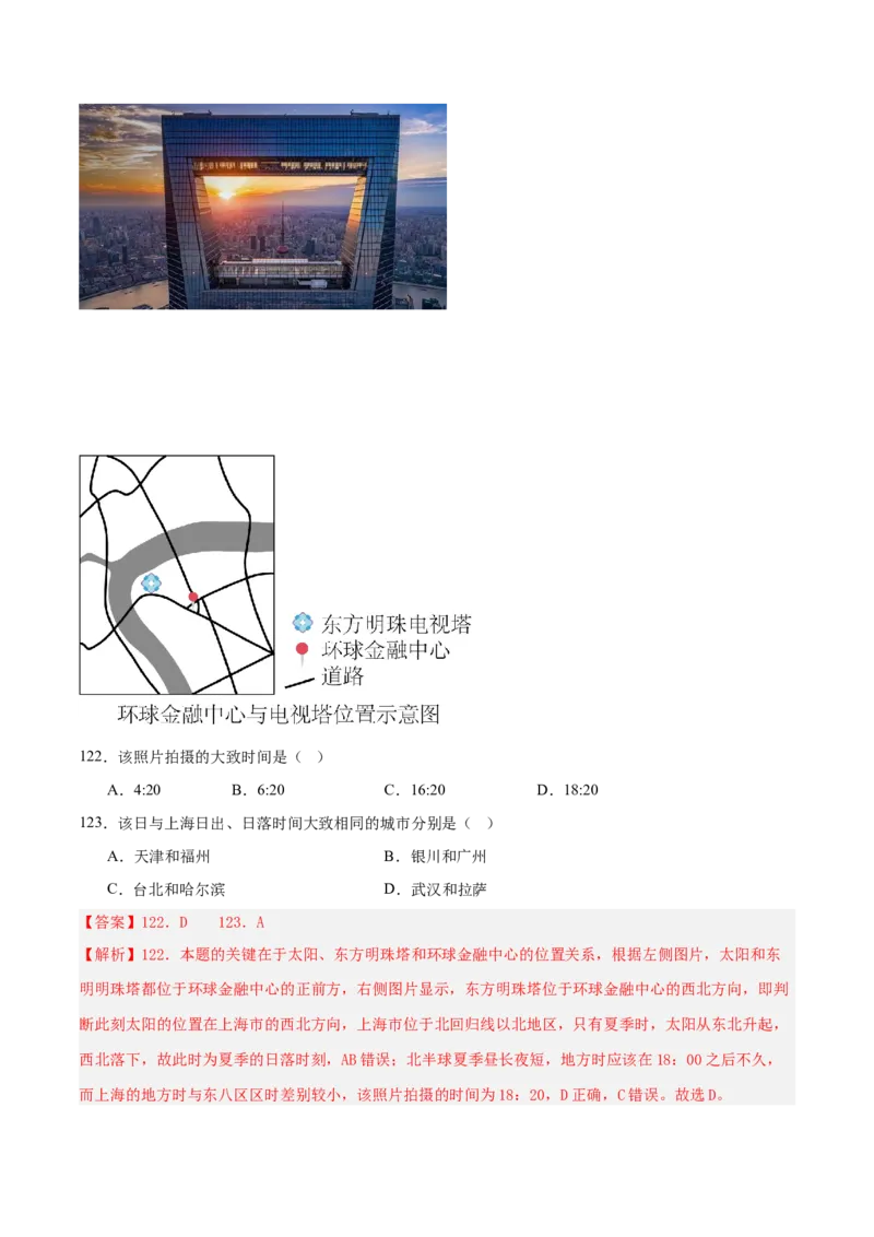 专题04图表攻略（练习）（解析版）_2025年新高考资料_二轮复习_上好课2025年高考地理二轮复习讲练测（新高考通用）3381954