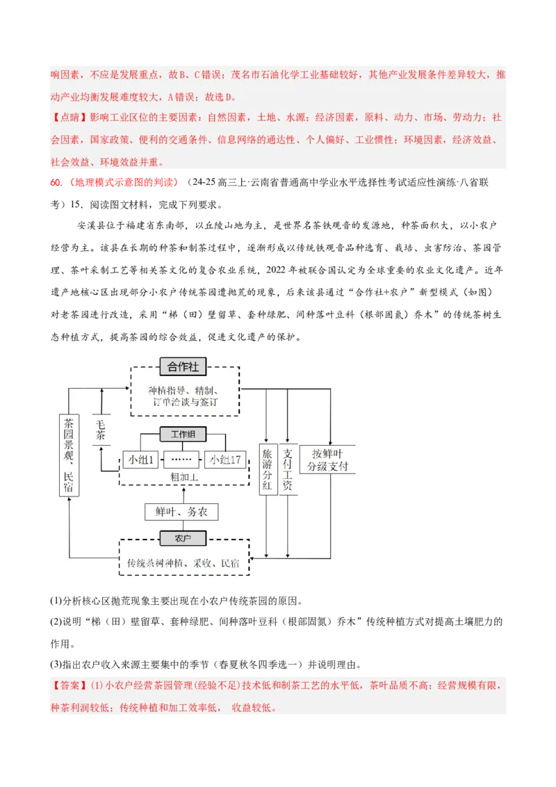 专题04图表攻略（练习）（解析版）_2025年新高考资料_二轮复习_上好课2025年高考地理二轮复习讲练测（新高考通用）3381954