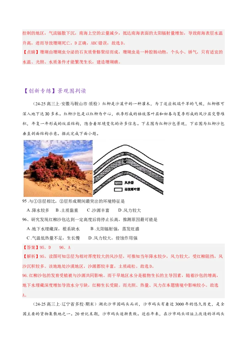 专题04图表攻略（练习）（解析版）_2025年新高考资料_二轮复习_上好课2025年高考地理二轮复习讲练测（新高考通用）3381954