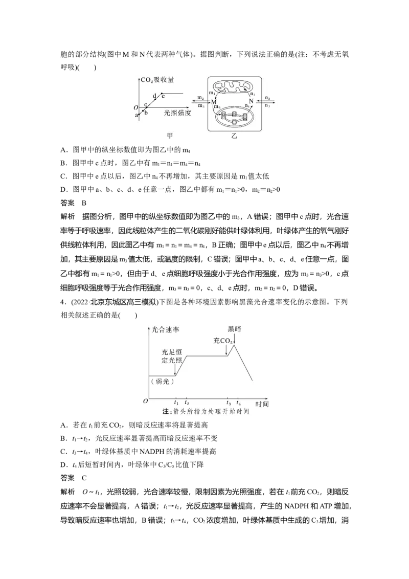2023年高考生物一轮复习（全国版）第3单元第7课时　光合作用的影响因素及其应用_通用版（老高考）复习资料_2023年复习资料_一轮复习_2023年高考生物一轮复习讲义+课件（全国版）