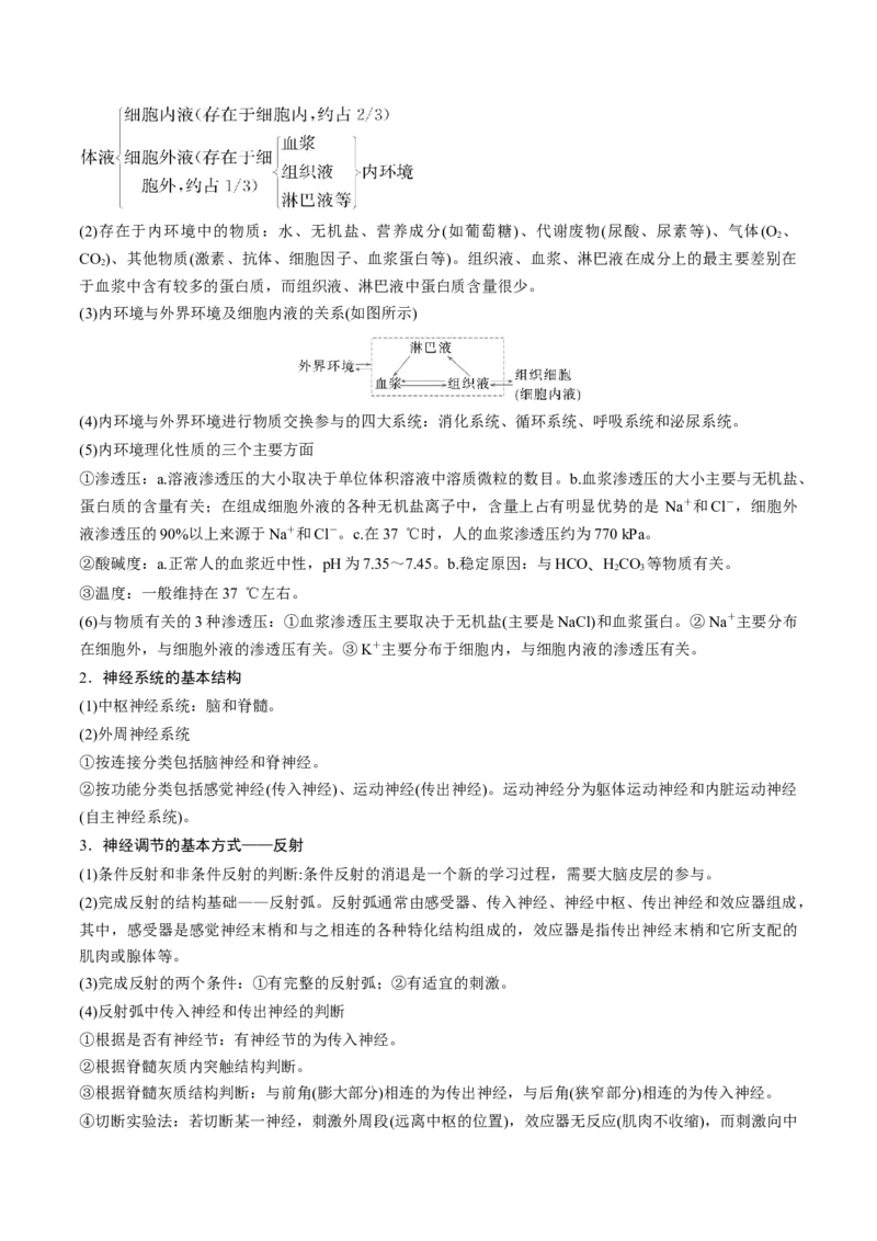 押题点03内环境稳态及三种调节（原卷版）_2024年新高考资料_5.2024三轮冲刺_备战2024年高考生物临考题号押题（辽宁、黑龙江、吉林专用）322857720