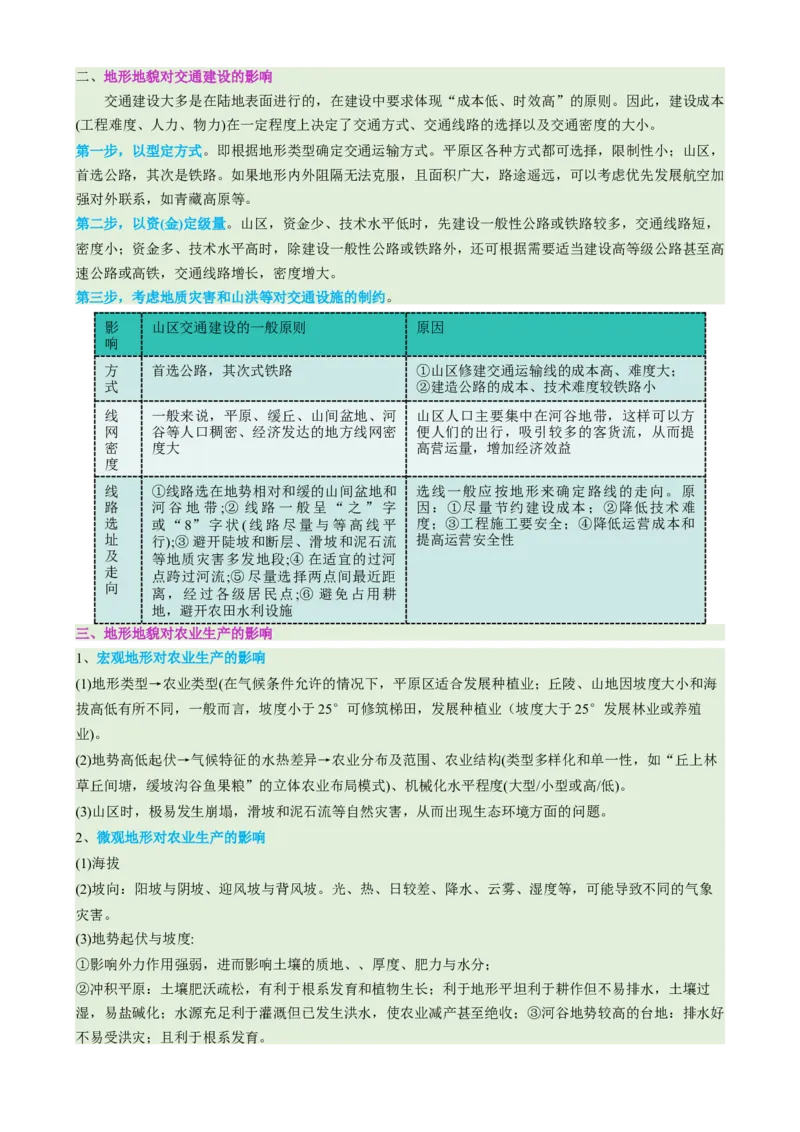 专题05地质地貌（讲义）（原卷版）_2025年新高考资料_二轮复习_上好课2025年高考地理二轮复习讲练测（新高考通用）3381954