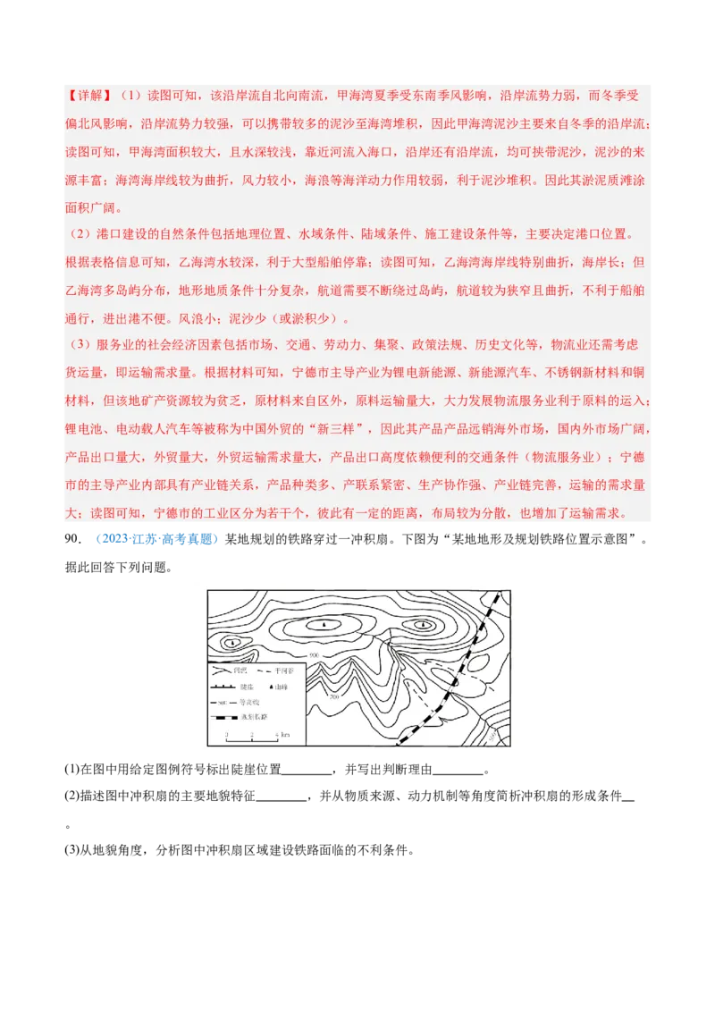 专题11交通+解析版_2025年新高考资料_二轮复习_2025年高三地理高考二轮复习专项提升（新高考通用）3405802_真题演练