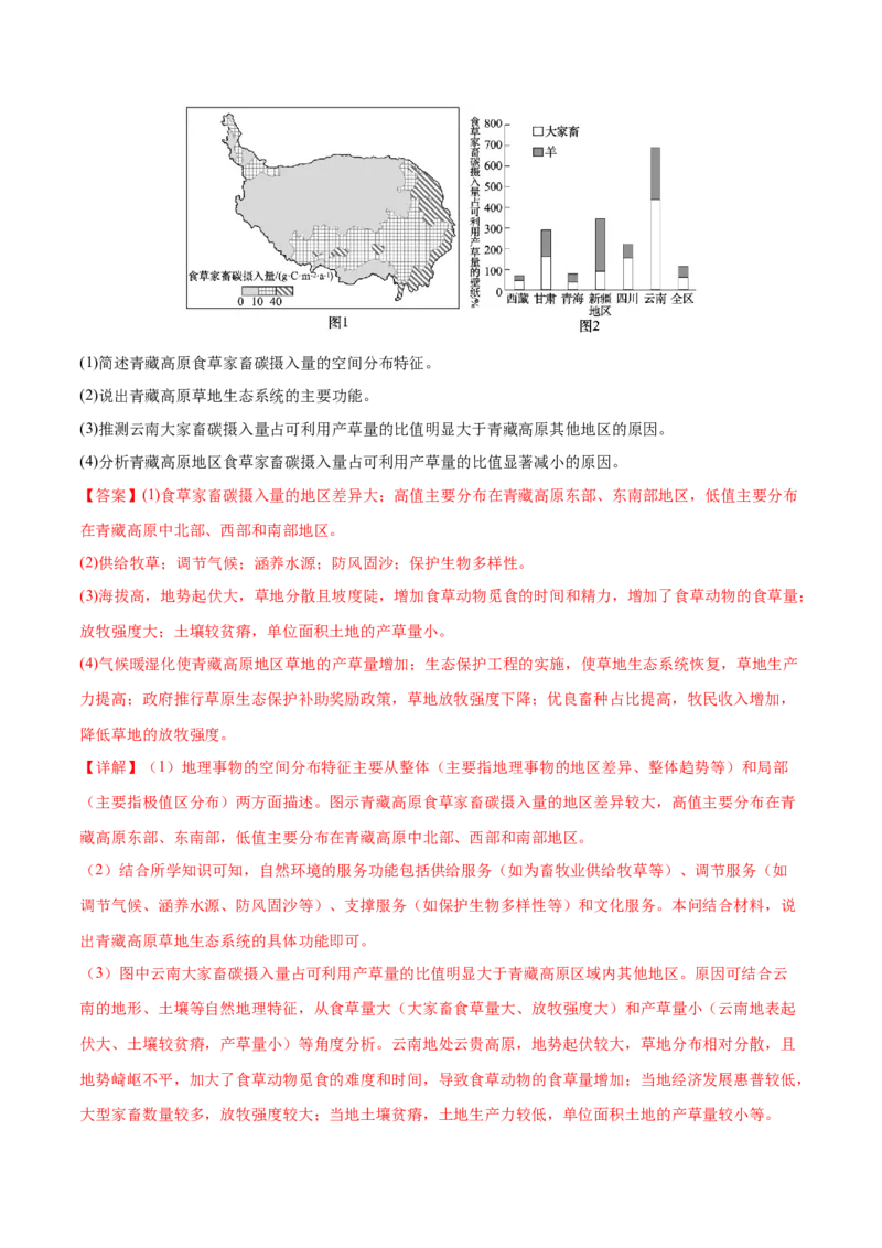 专题11资源、环境与国家安全（练习）（解析版）_2025年新高考资料_二轮复习_上好课2025年高考地理二轮复习讲练测（新高考通用）3381954