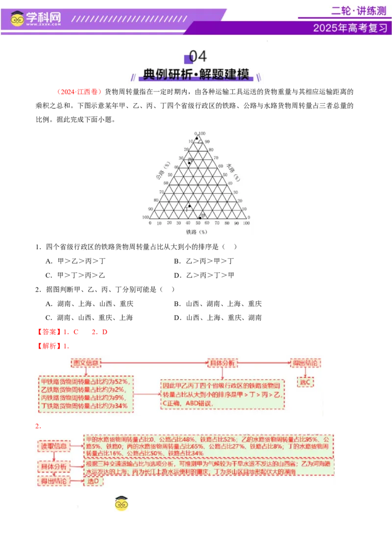 专题10交通、工程建设、国际合作（讲义）（解析版）_2025年新高考资料_二轮复习_上好课2025年高考地理二轮复习讲练测（新高考通用）3381954