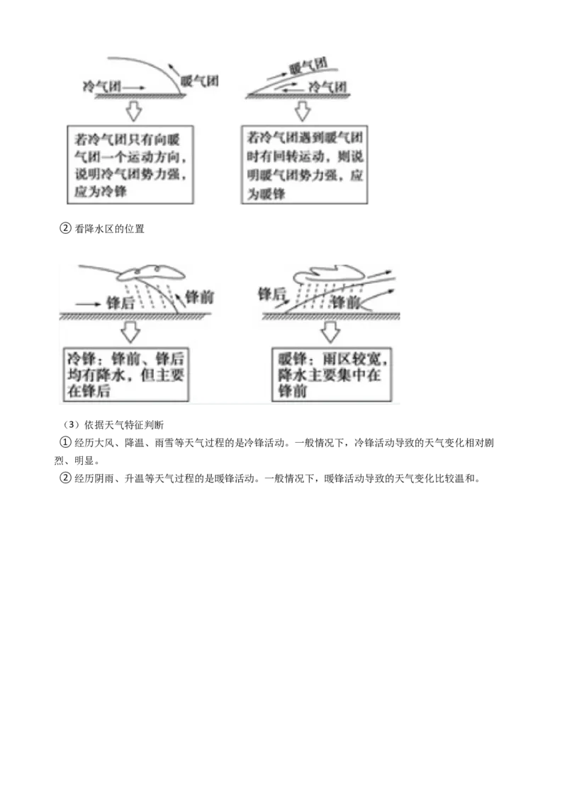 高考地理五年真题分类汇编（2017-2021）第8讲常见的天气系统(学生版)_新高考复习资料_2022年新高考复习资料_高考地理五年真题分类汇编（2017-2021）（教师版+学生版）8.10更新