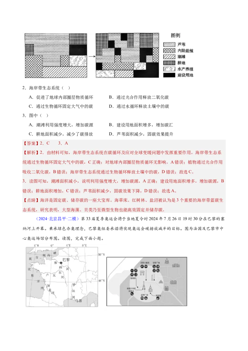 专题15资源、环境与国家安全（解析版）_2025年新高考资料_二轮复习_01高考语文等多个文件_2025年高三地理高考二轮复习专项提升_重点&middot;难点&middot;热点专练（分地区）_北京专用