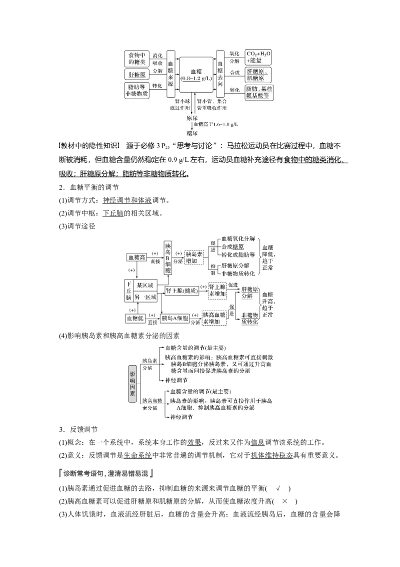 2022年高考生物一轮复习第8单元第25讲　通过激素的调节　神经调节与体液调节的关系_新高考复习资料_2022年新高考复习资料_2022年一轮复习最新版
