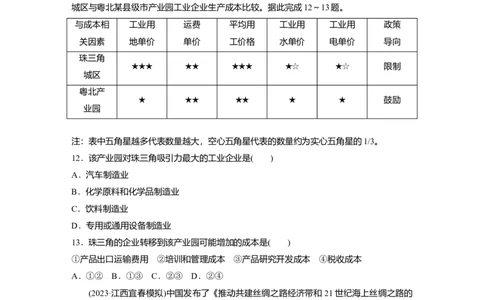 2025届高中地理一轮复习：单元检测十一　区际联系与区域协调发展（含解析）_2025年新高考资料_一轮复习_2025届高中地理一轮复习单元+模块+综合检测（含解析）