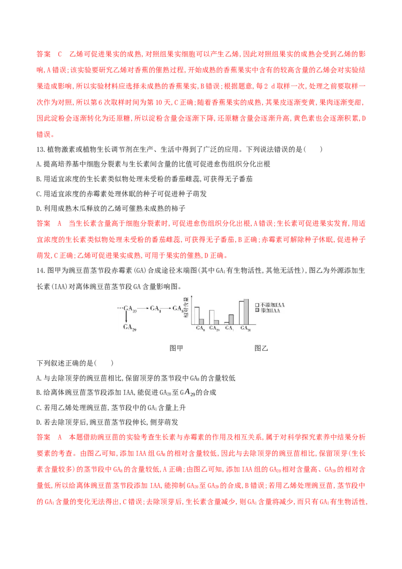 押题点09植物生命活动的调节（解析版）_2024年新高考资料_5.2024三轮冲刺_备战2024年高考生物临考题号押题（辽宁、黑龙江、吉林专用）322857720