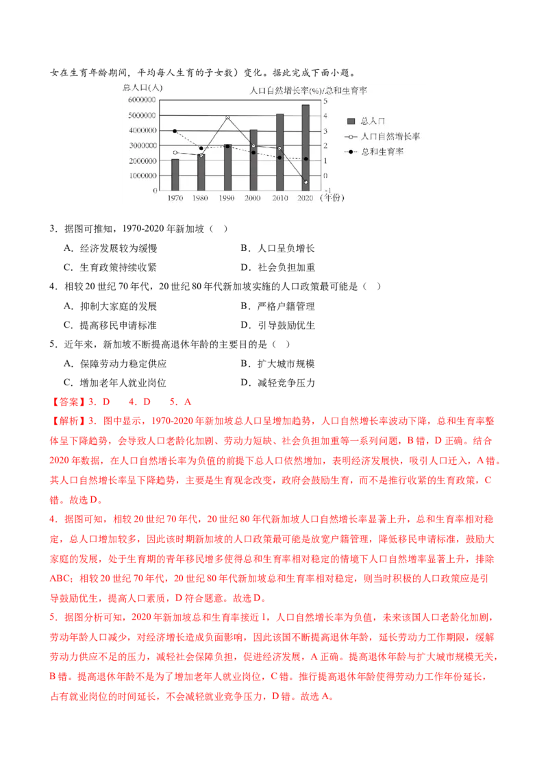 专题08人口与城市（讲义）（解析版）_2025年新高考资料_二轮复习_01高考语文等多个文件_上好课2025年高考地理二轮复习讲练测（新高考通用）_第一部分专题突破