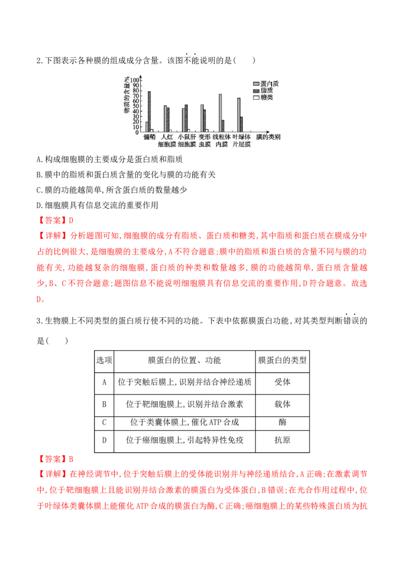 第02讲细胞的基本结构、功能与物质进出细胞的方式（讲义）解析版_2024年新高考资料_2.2024二轮复习_2024年高考生物二轮复习讲练测（新教材新高考）
