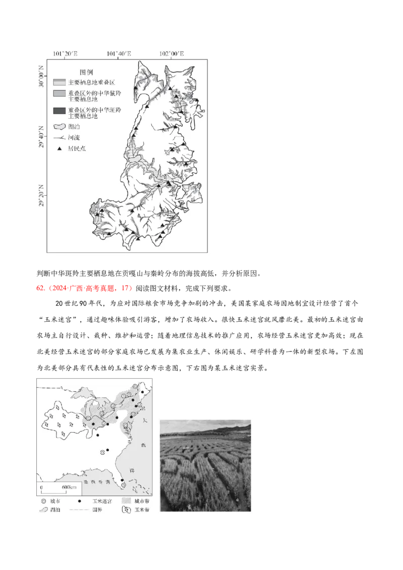 专题02非选择题攻略（练习）（原卷版）_2025年新高考资料_二轮复习_01高考语文等多个文件_上好课2025年高考地理二轮复习讲练测（新高考通用）_第二部分题型突破
