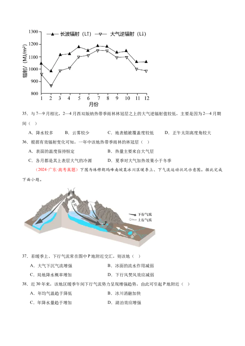 专题01选择题攻略（练习）（原卷版）_2025年新高考资料_二轮复习_上好课2025年高考地理二轮复习讲练测（新高考通用）3381954