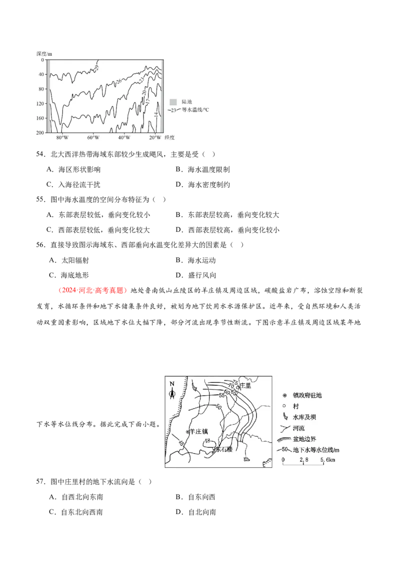 专题01选择题攻略（练习）（原卷版）_2025年新高考资料_二轮复习_上好课2025年高考地理二轮复习讲练测（新高考通用）3381954
