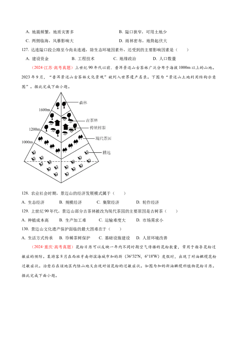 专题01选择题攻略（练习）（原卷版）_2025年新高考资料_二轮复习_上好课2025年高考地理二轮复习讲练测（新高考通用）3381954