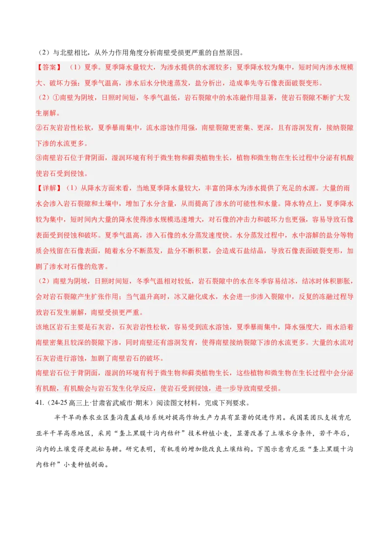 专题02非选择题攻略（练习）（解析版）_2025年新高考资料_二轮复习_上好课2025年高考地理二轮复习讲练测（新高考通用）3381954