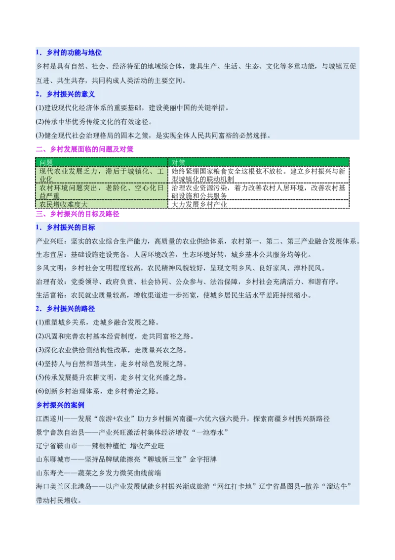 长效热点（讲义）（原卷版）_2025年新高考资料_二轮复习_01高考语文等多个文件_2025年高三地理高考二轮复习专项提升_二轮讲义