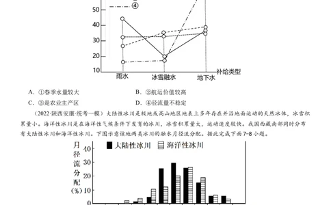 2024届高考一轮复习专题四地球上的水第十一讲水循环、水量平衡与陆地水体相互关系（试卷版）_通用版（老高考）复习资料_2024年复习资料_专题训练