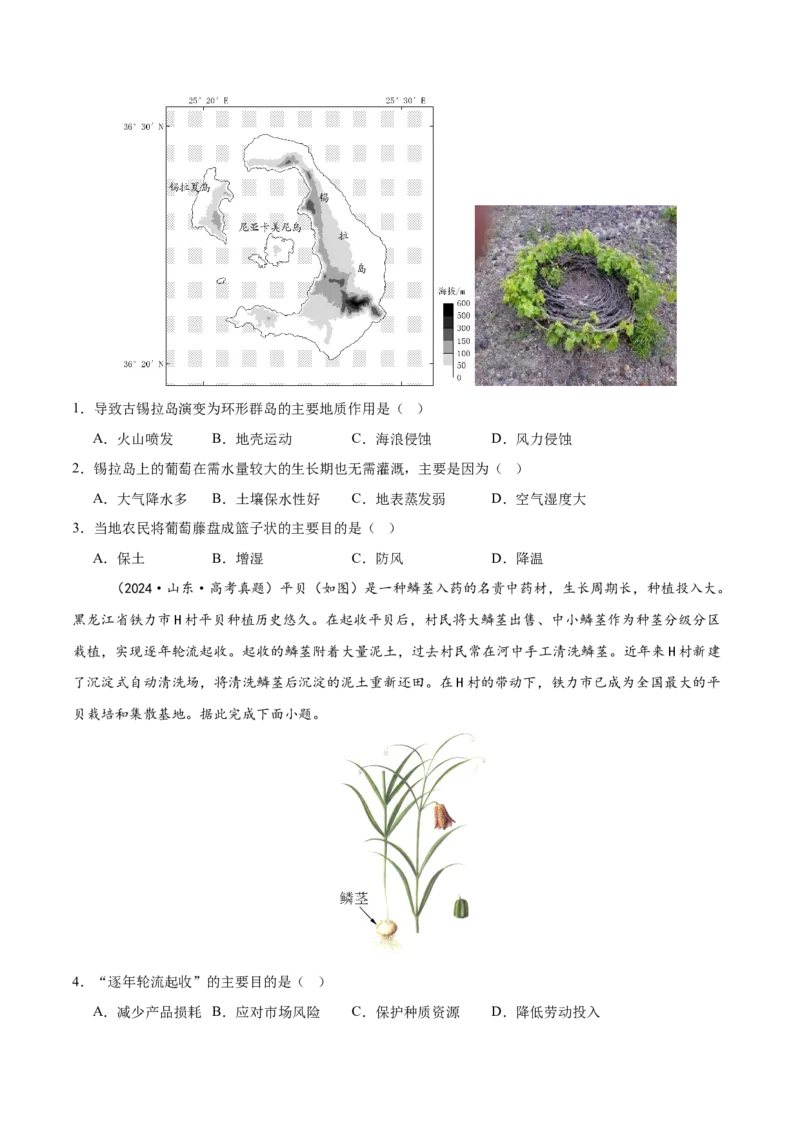 热点04产业发展-2025年高考地理热点&middot;重点&middot;难点专练（新高考通用）（原卷版）_2025年新高考资料_二轮复习_2025年高三地理高考二轮复习专项提升（新高考通用）3405802_新高考通用