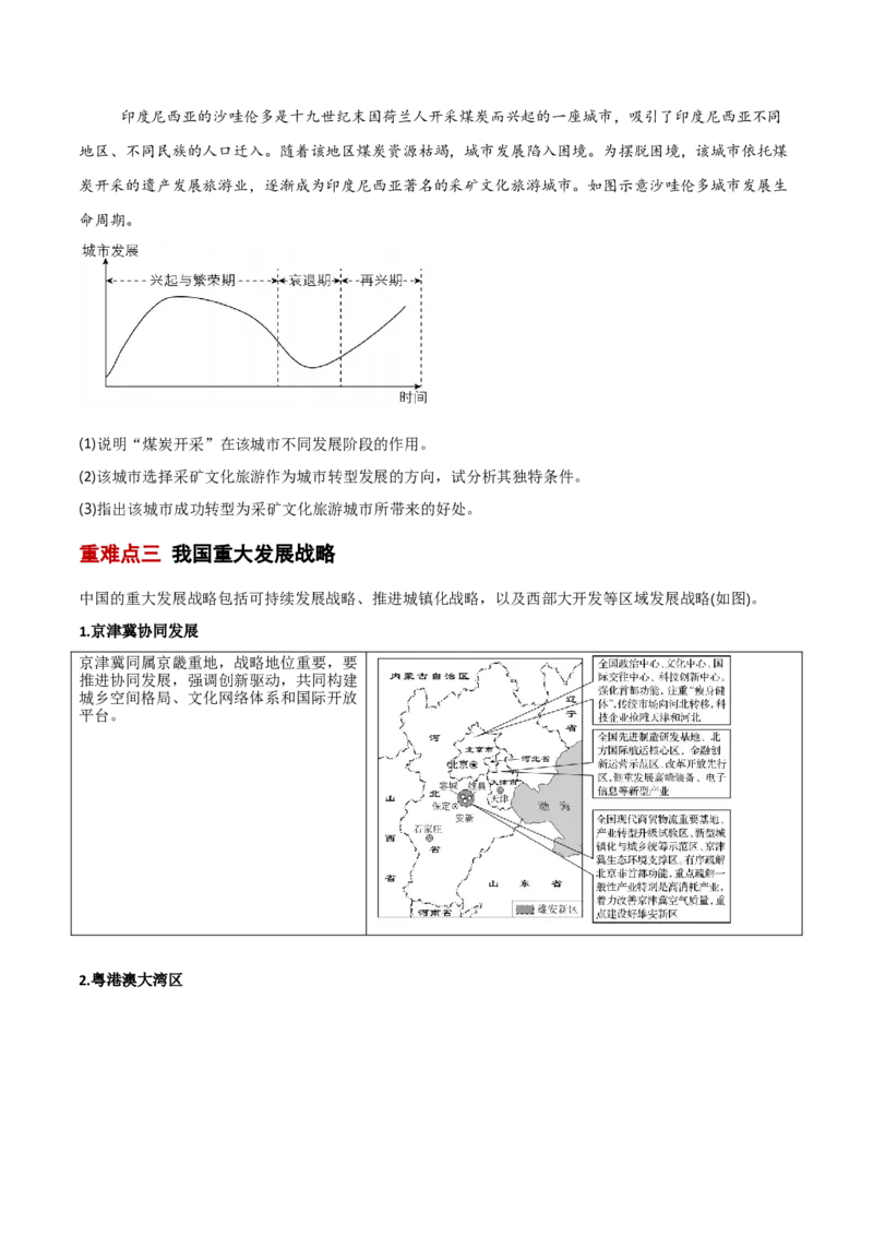 重难点12区域发展与区域合作（原卷版）_2025年新高考资料_二轮复习_01高考语文等多个文件_2025年高三地理高考二轮复习专项提升_重点&middot;难点&middot;热点专练（分地区）_新高考通用